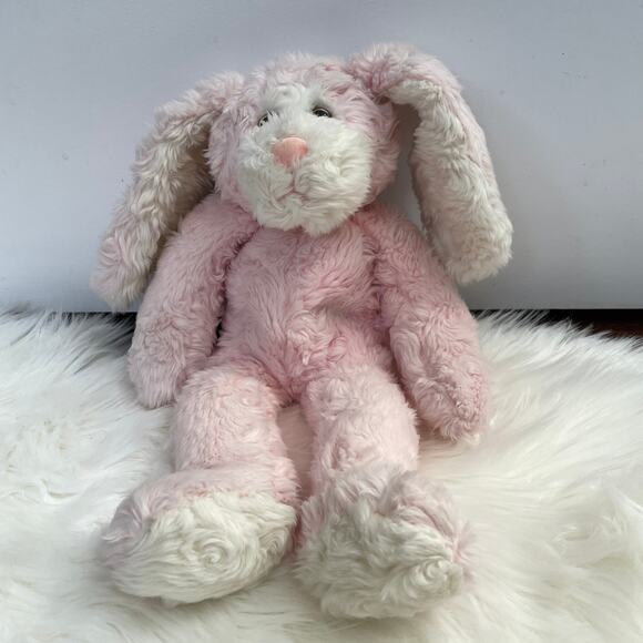 Weighted Floppy Pink Bunny Rabbit Plush TL Toys Bean Bottom Stuffed Animal Soft - Picture 11 of 11